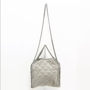 Auth stellamccartney Falabella Mini Tote 371223 Gray Synthetic Leather